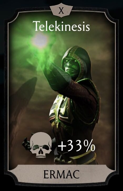 Telekinesis Attack Support Card for Ermac