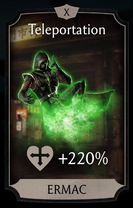 Telekinesis Recovery Support Card for Ermac