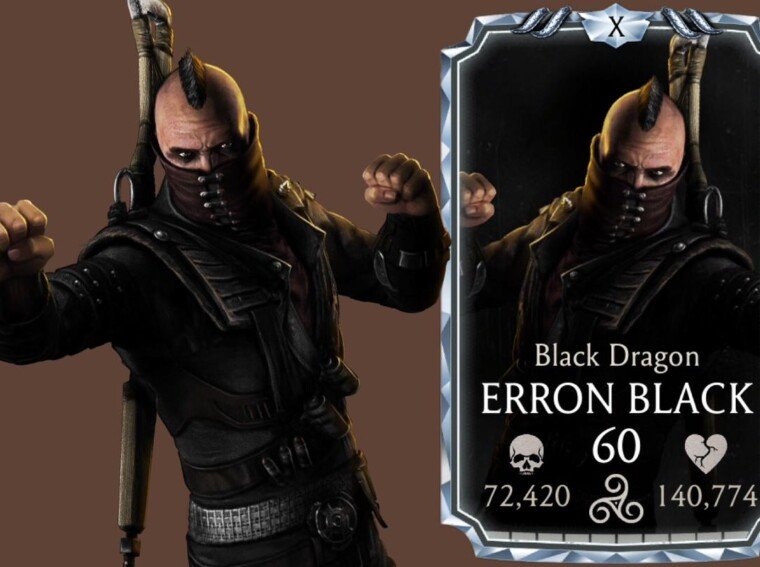 Erron Black MK Mobile Character.