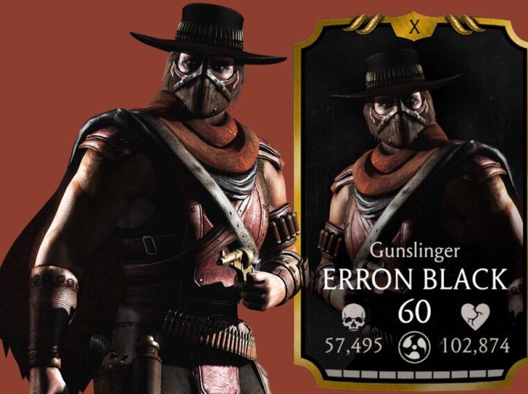 Erron Black MK Mobile Character.