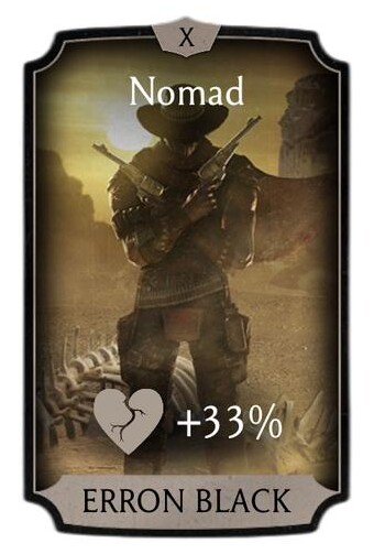 Erron black health Support card